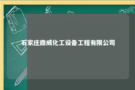 石家庄鼎威化工设备工程有限公司 